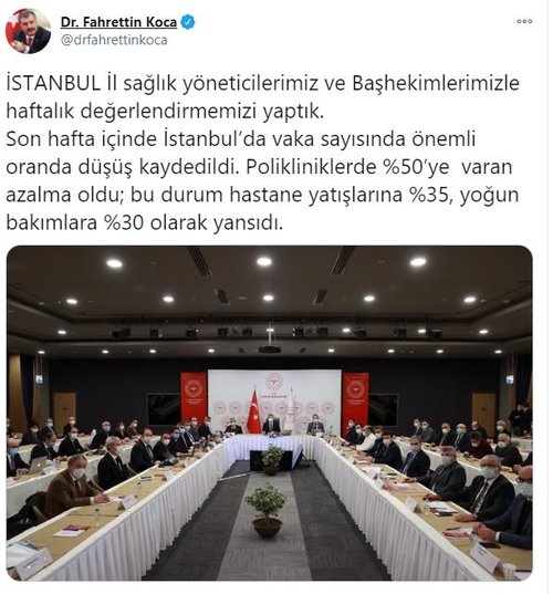 Bakan koca paylaştı