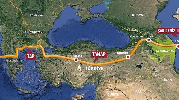Azerbaycan gazı Türkiye'den Avrupaya ulaştı