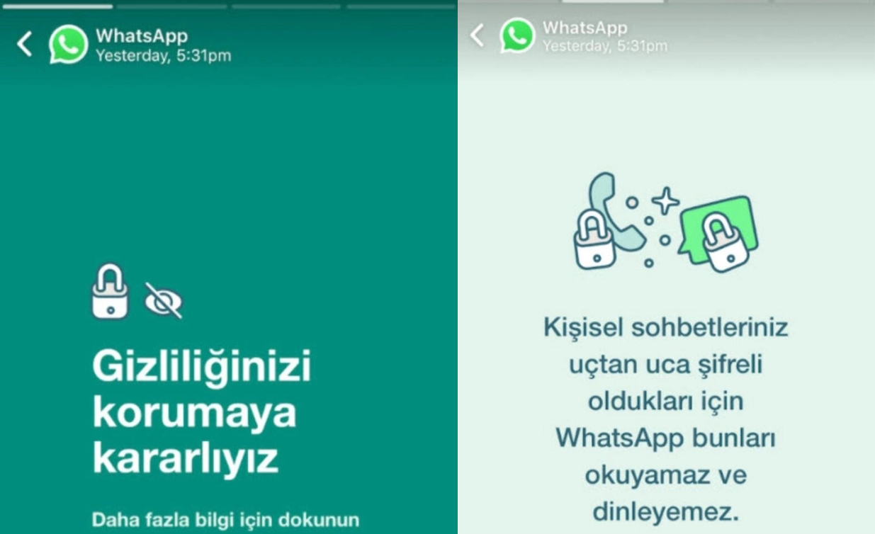 WhatsApp'tan Türkiye'deki kullanıcıları için yeni gizlilik açıklaması