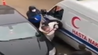 Covid hastasını almaya giden ambulans şoförünü darp etti