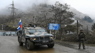 Rus barış gücü birliklerinin Karabağ'daki görüntüleri