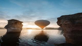 3 bin yıllık vadide sıcak hava balonları uçmaya başladı