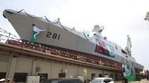 Pakistan MİLGEM Projesi'nde üçüncü gemi suya indirildi
