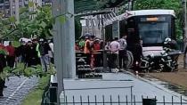 Samsun'da tramvayın çarptığı genç kız yaralandı