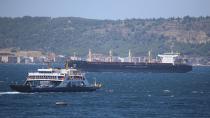 Ukrayna'dan yola çıkan gemi Çanakkale Boğazı'ndan geçti