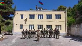 Laçın’da 30 yıl sonra ezan okundu