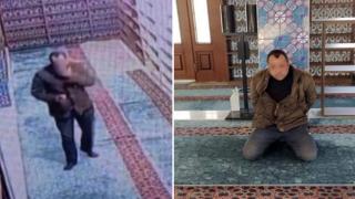 Camiye içki şişesiyle girip, Kur'an-ı tekmeledi!