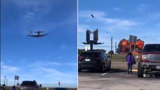 ABD'de gösteri uçuşu yapan iki uçak çarpıştı!