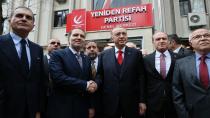 Erdoğan, Yeniden Refah Partisi Genel Merkezi'nde