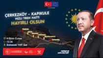 Çerkezköy - Kapıkule Hızlı Tren Hattı Açılıyor
